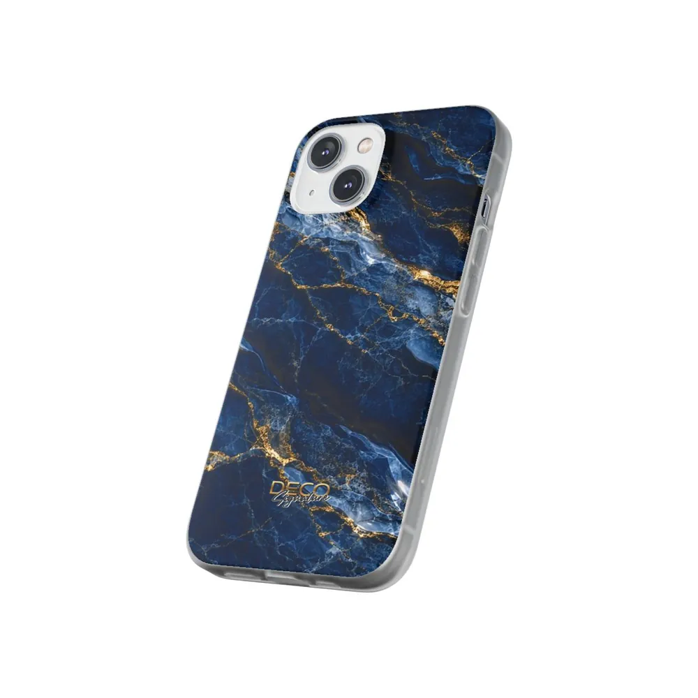 Luxury Sapphire Marble DECO Signature Phone Case