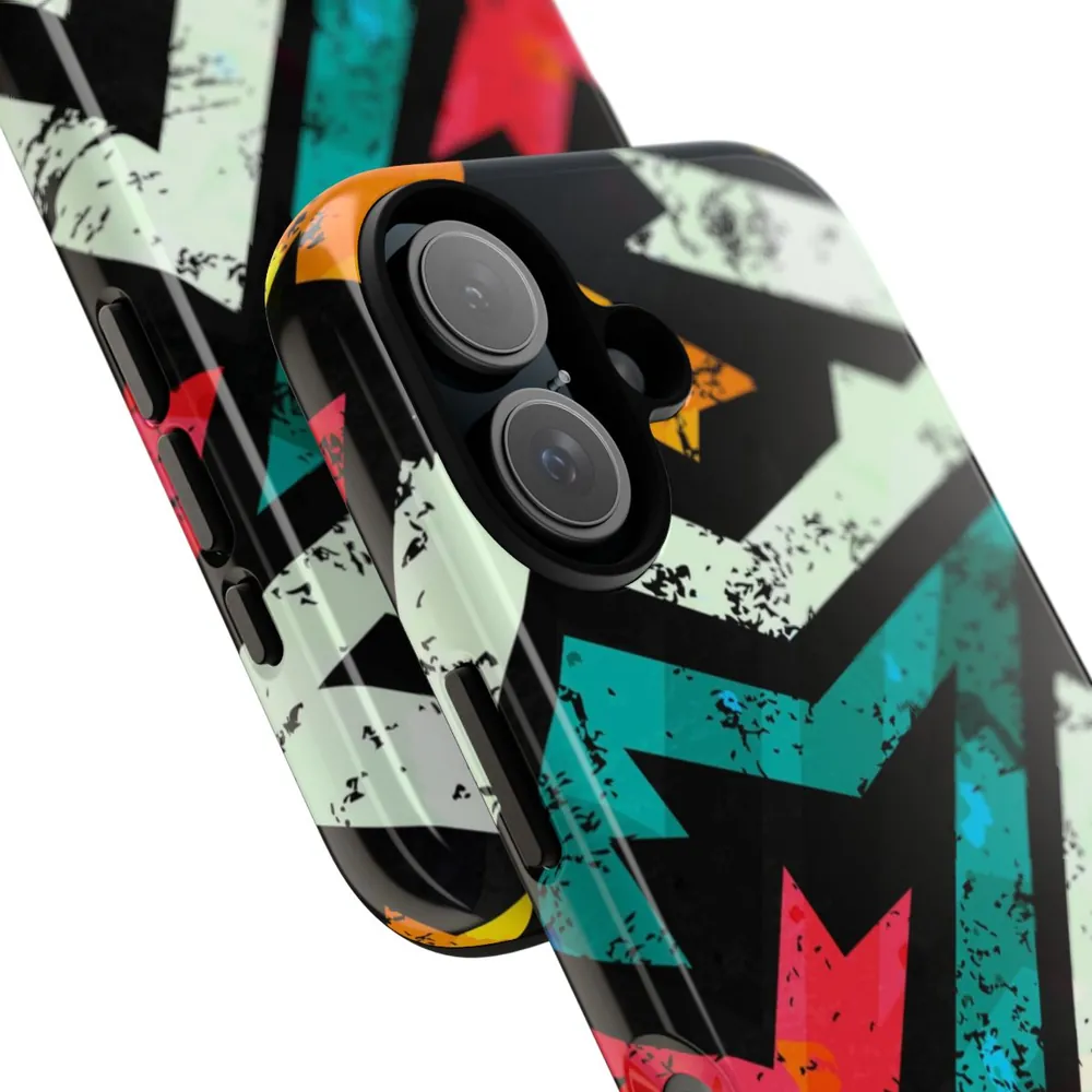 Distressed Frenzy Geometric Tough Phone Case