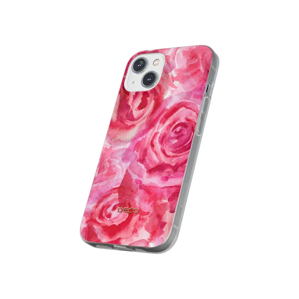 Watercolor Roses Floral Phone Case