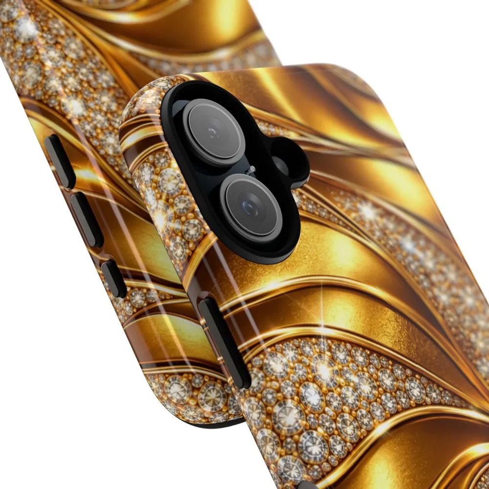 Luxury Gold & Diamonds DECO Signature Tough Phone Case