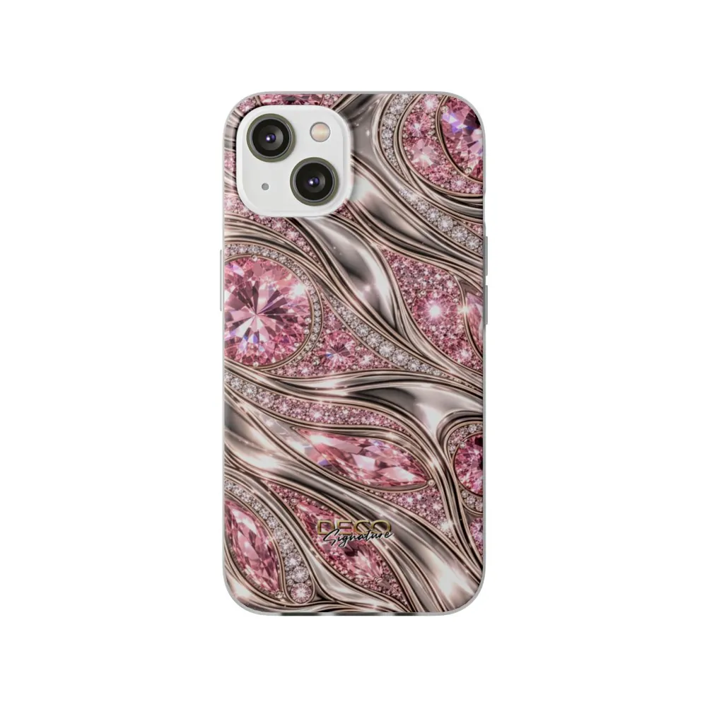 Luxury Gold & Pink Diamonds DECO Signature Phone Case