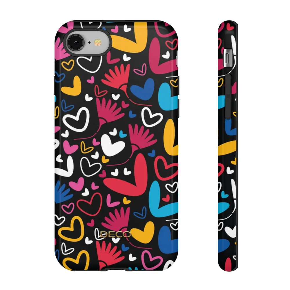 Whimsy Hearts Tough Phone Case