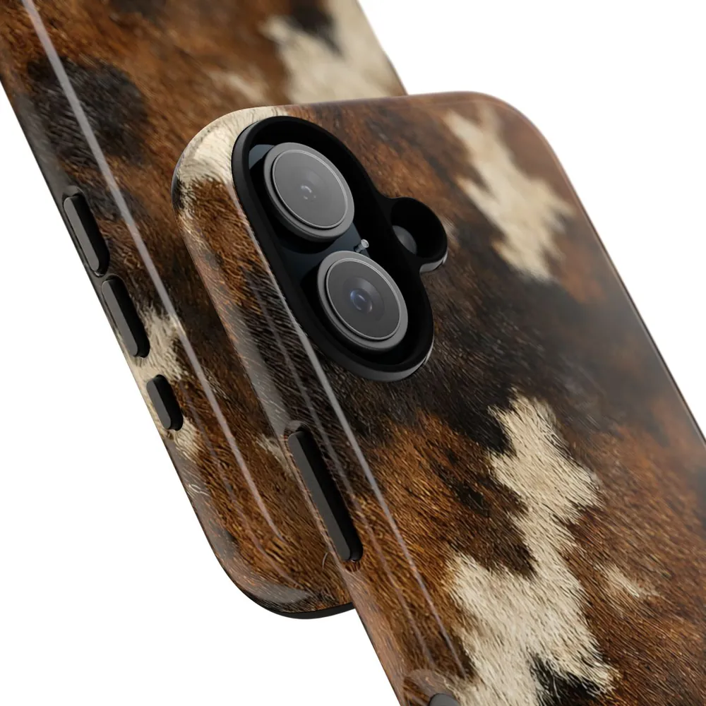 Cowhide Western Skin Tough Phone Case