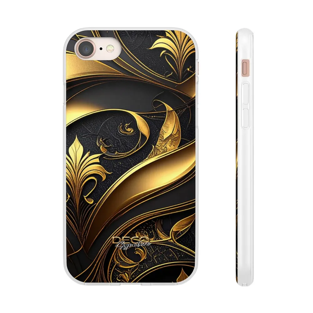 Luxury Black & Gold Inlay DECO Signature Phone Case