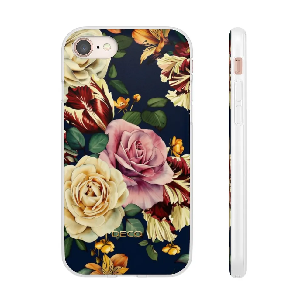 Painted Vintage Rose Floral Phone Case