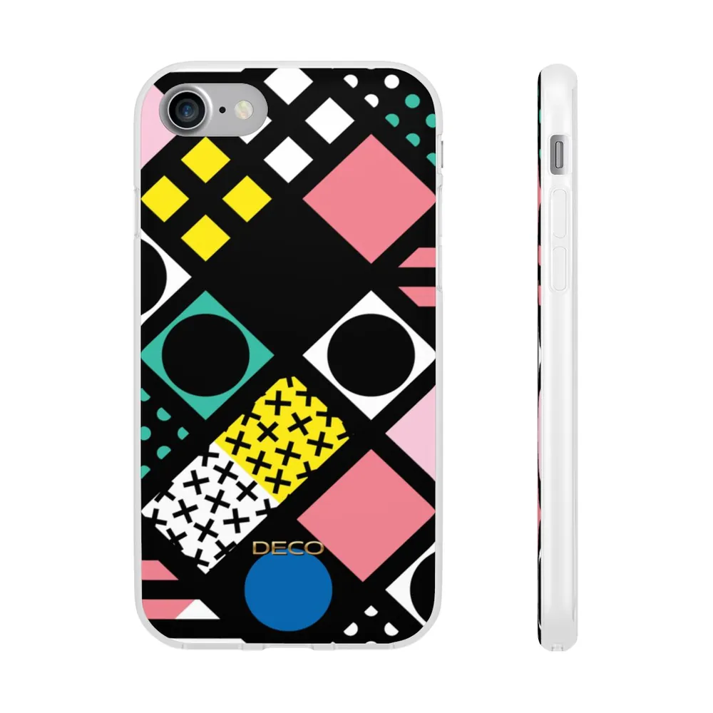 Pastel Geometric Blocks Phone Case