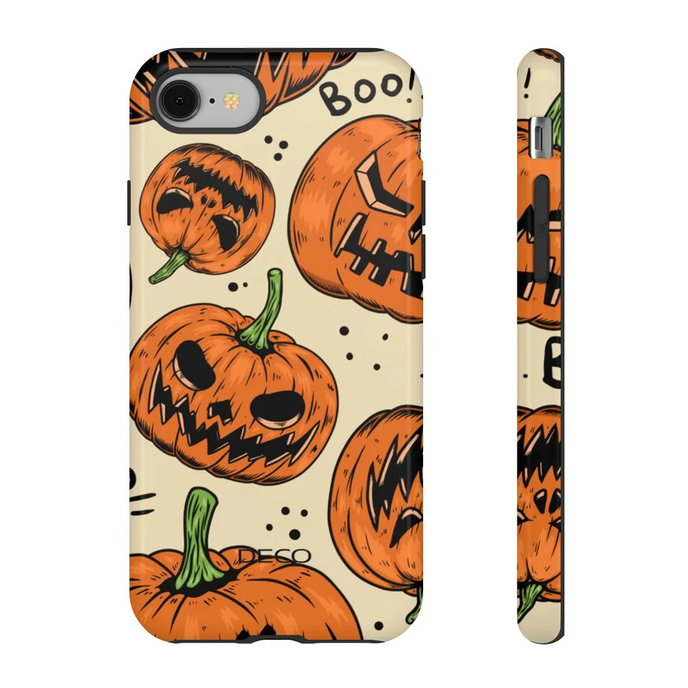 Pumpkin Terror Spooky Halloween Tough Phone Case
