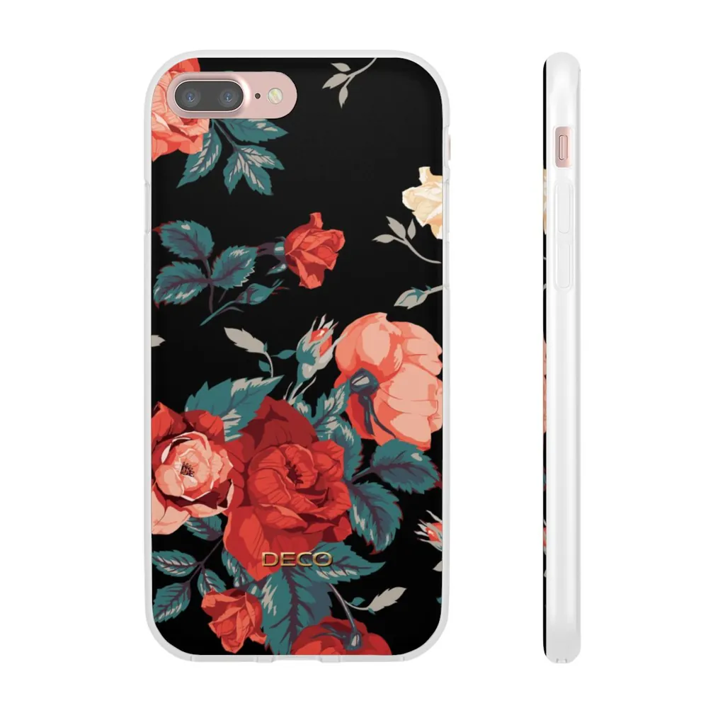 Deep Rose Floral Phone Case