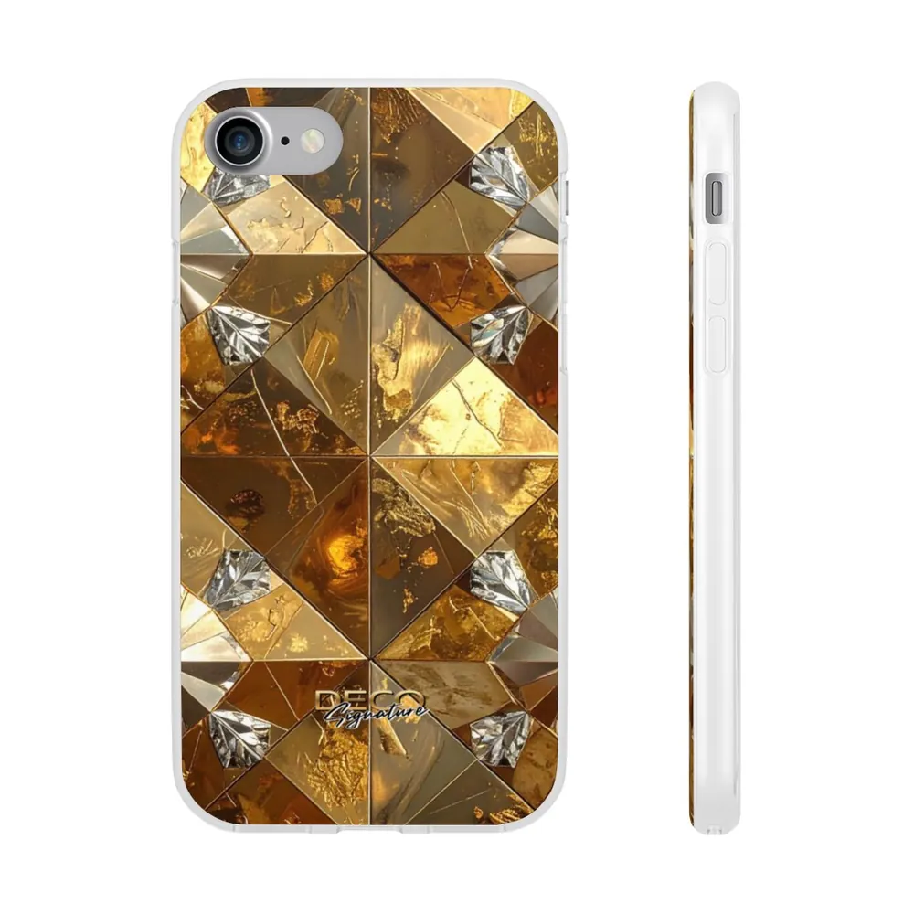 Luxury Gold & Diamond Tile DECO Signature Phone Case