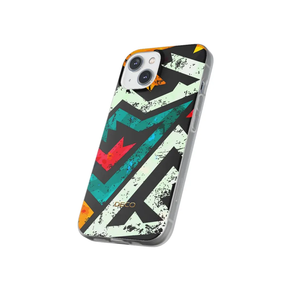 Distressed Frenzy Geometric Phone Case