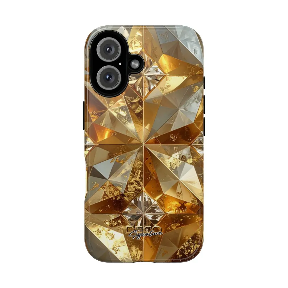 Luxury Diamond Facets DECO Signature Tough Phone Case