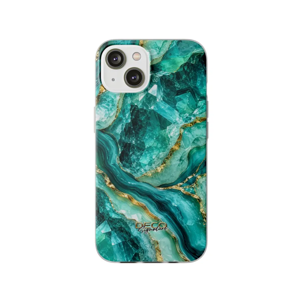 Luxury Sparkling Aquamarine DECO Signature Phone Case