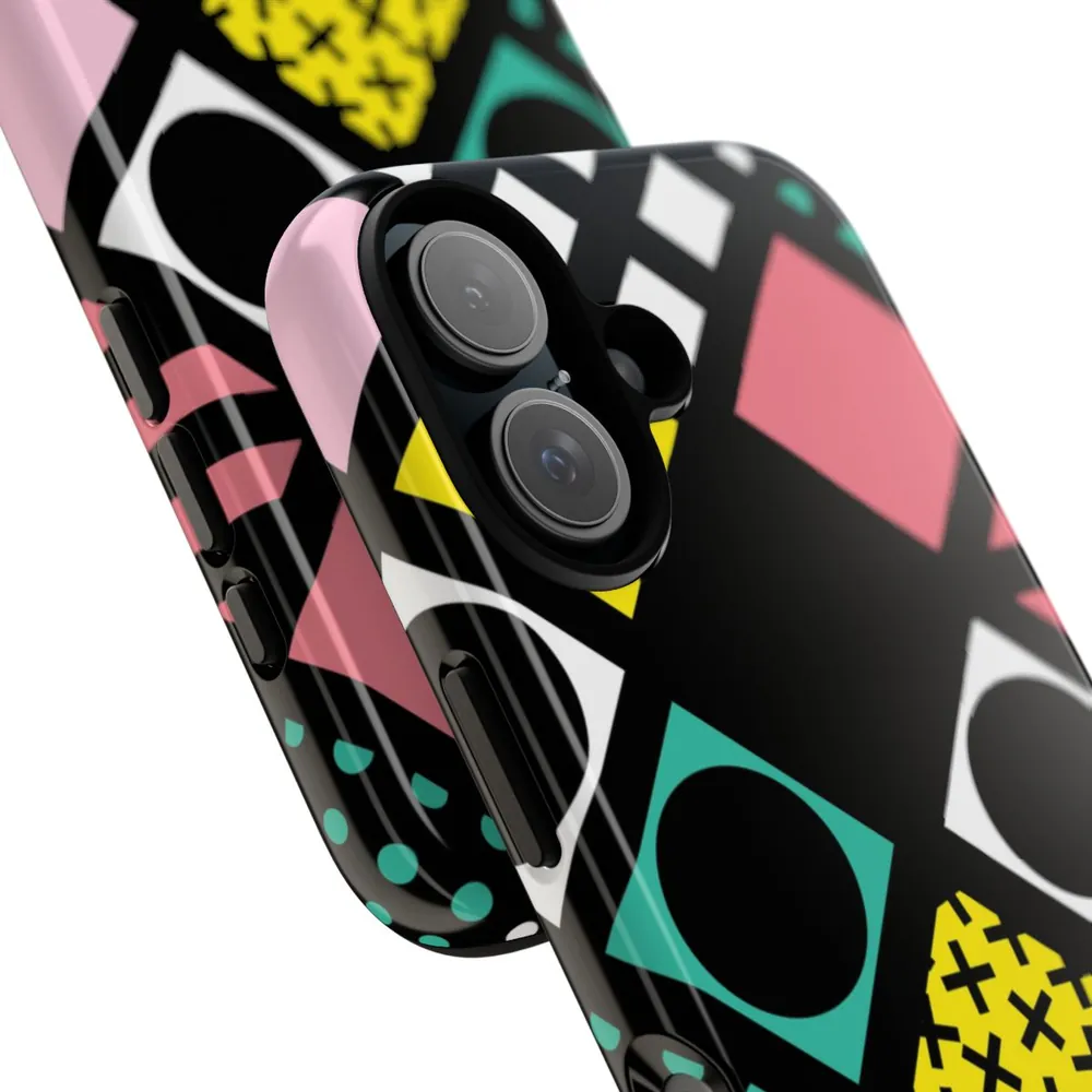 Pastel Geometric Blocks Tough Phone Case