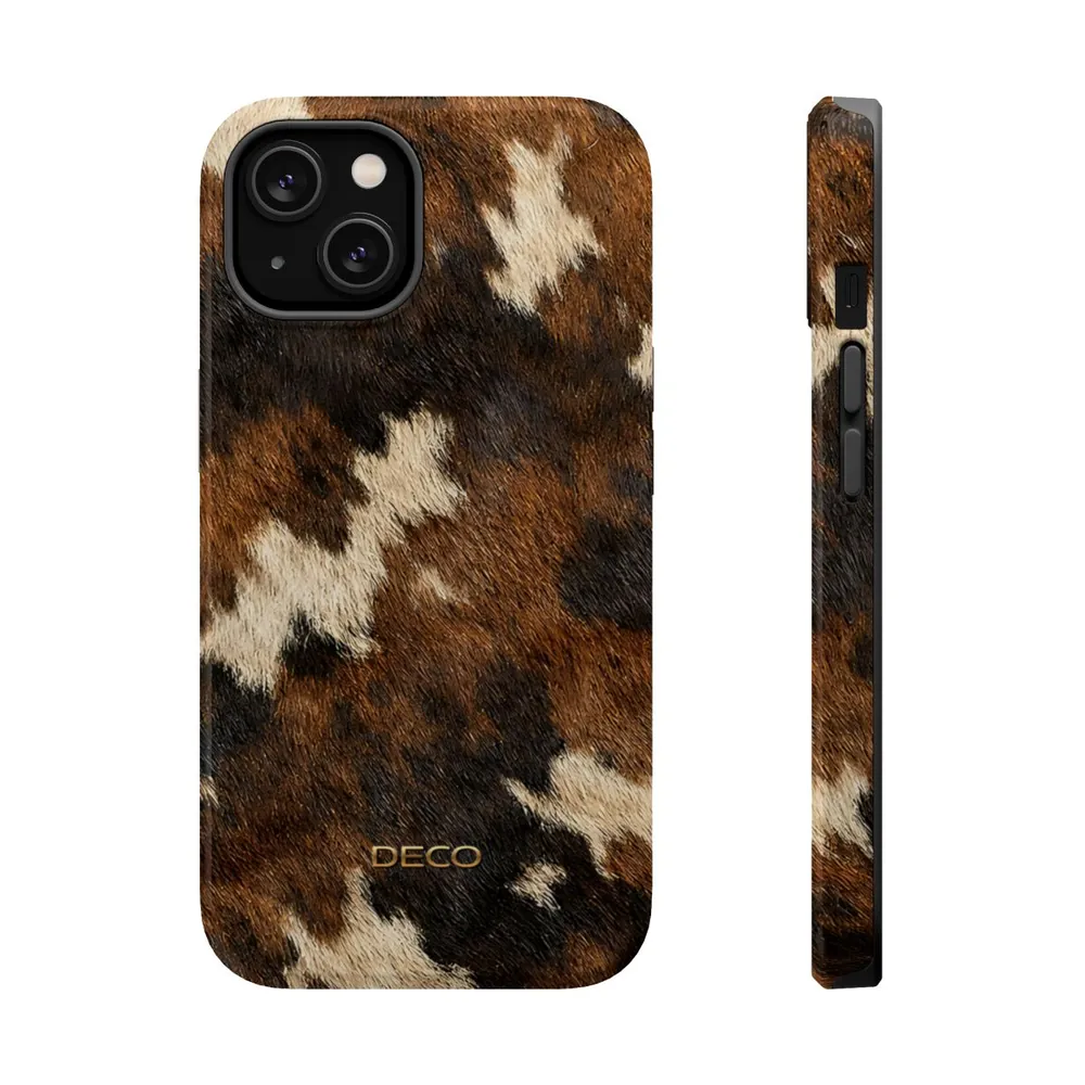 Cowhide Western Skin MagSafe Impact-Resistant Phone Case