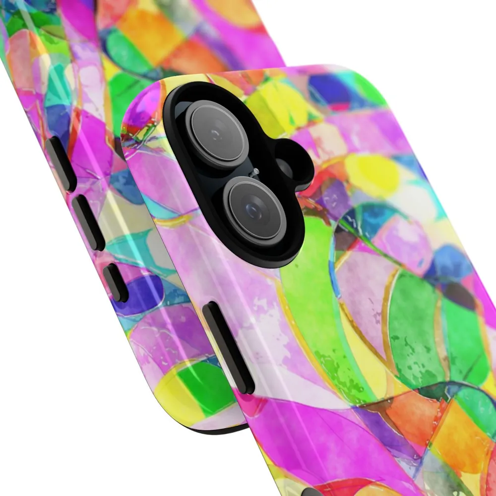 Abstract Neon Watercolor Tough Phone Case