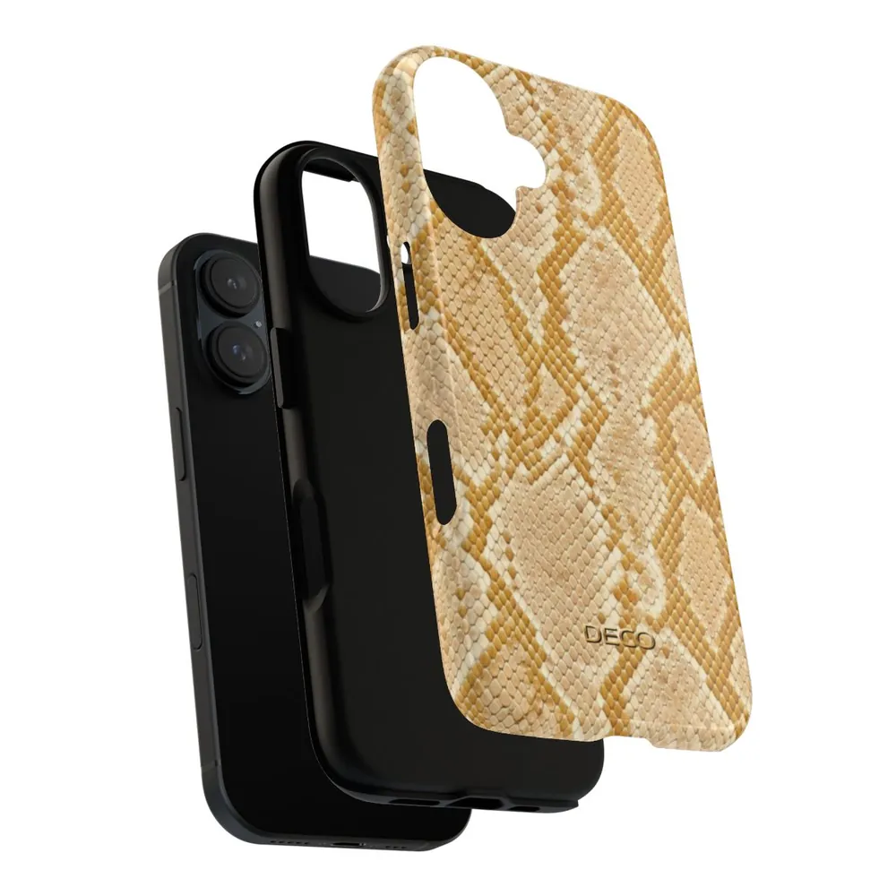 Albino Python Snake Skin Tough Phone Case