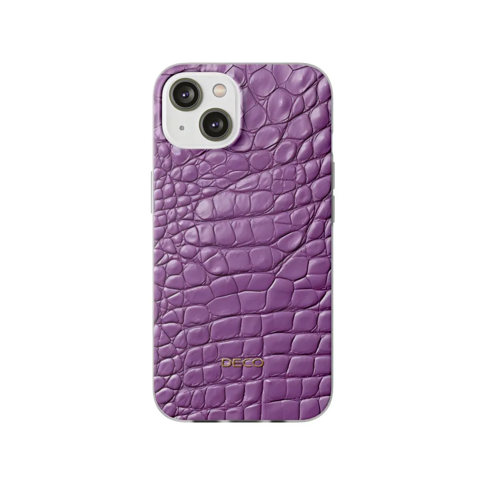 Lavender Alligator Skin Phone Case