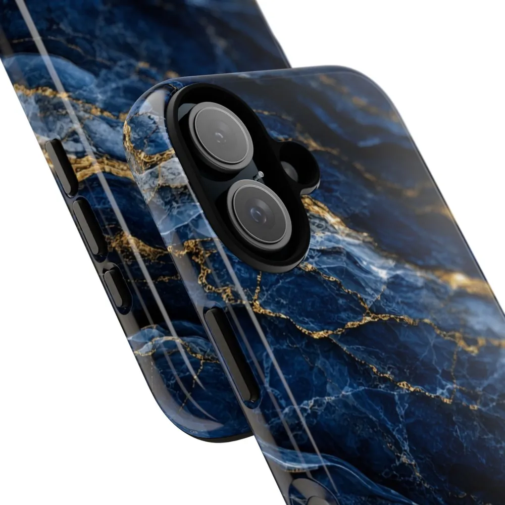 Luxury Sapphire Marble DECO Signature Tough Phone Case