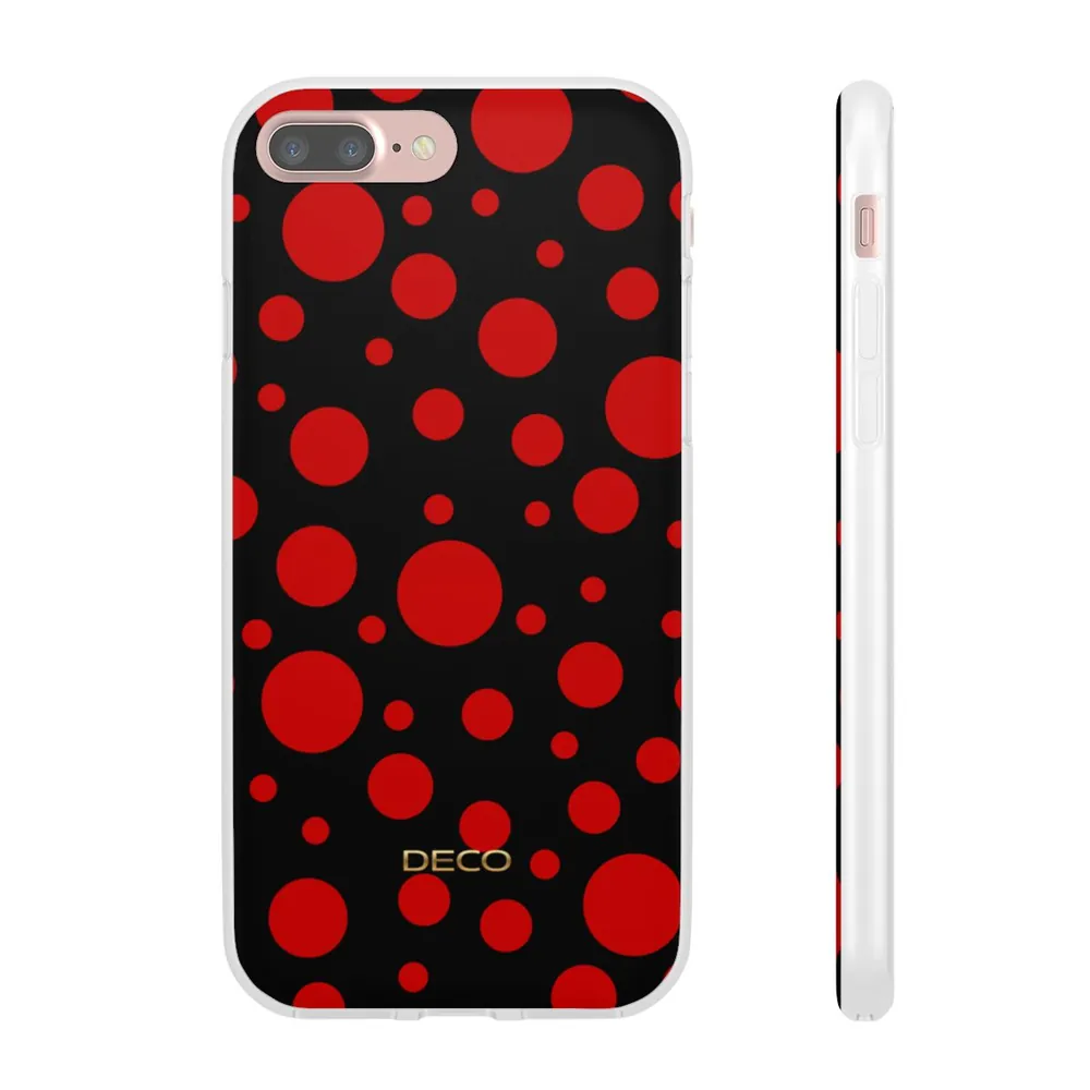 Black & Red Polka Dots Phone Case