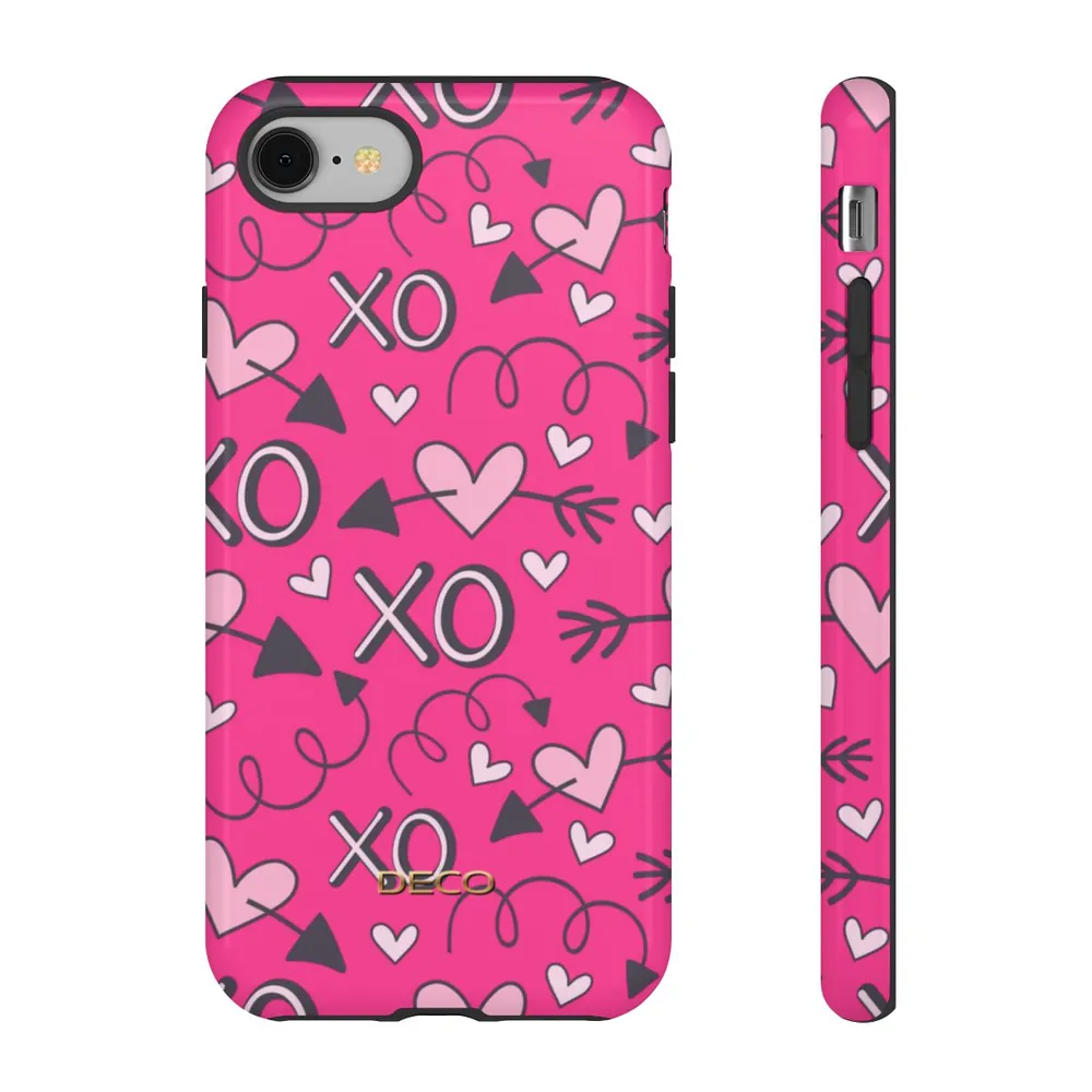 Hugs & Kisses Hearts Tough Phone Case
