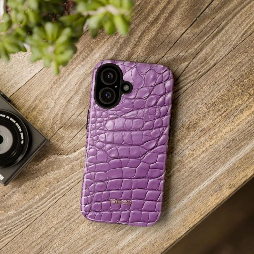 Lavender Alligator Skin Tough Phone Case