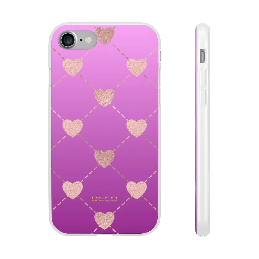 Shimmer Heart Dots Phone Case