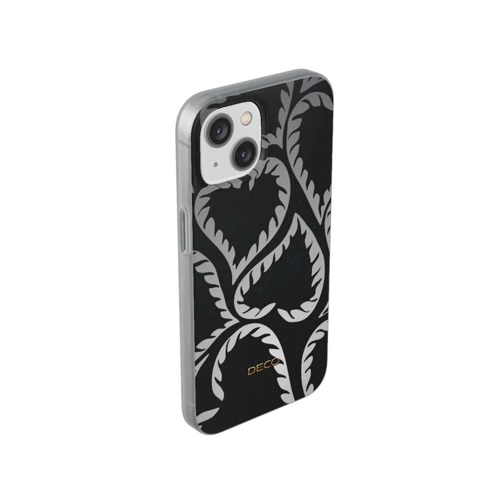 Black Velvet Hearts Phone Case
