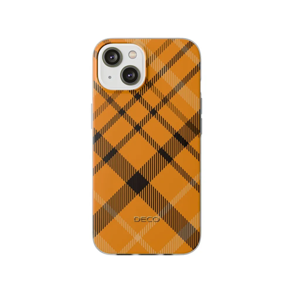 Yellow Ochre Tartan Plaid Phone Case