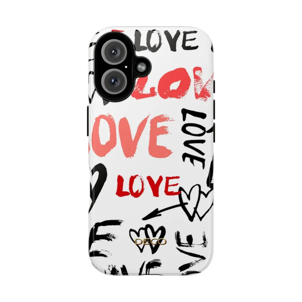 Love Hearts Tough Phone Case