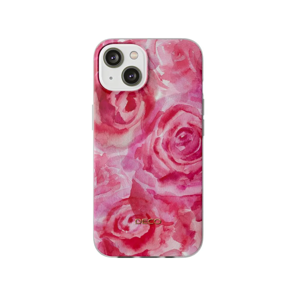 Watercolor Roses Floral Phone Case