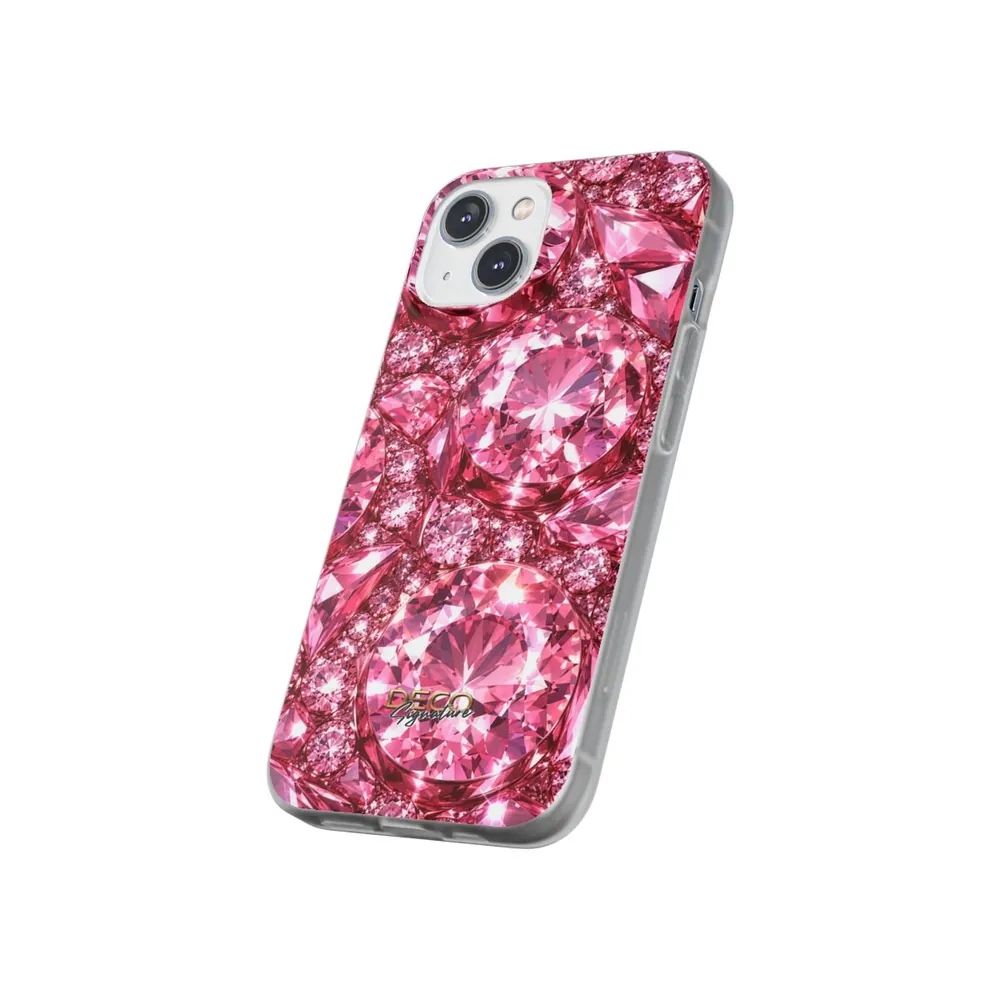 Luxury Sparkling Pink Diamonds DECO Signature Phone Case