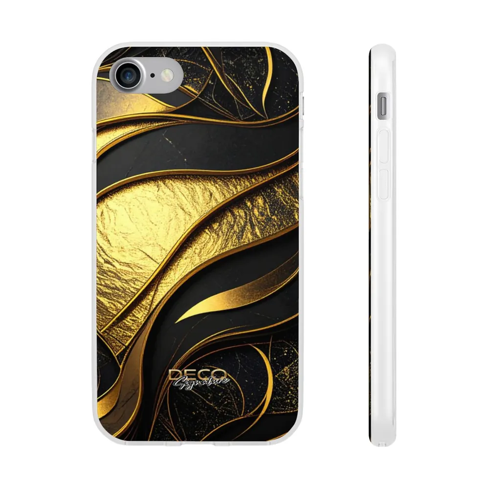 Luxury Black & Gold Texture DECO Signature Phone Case