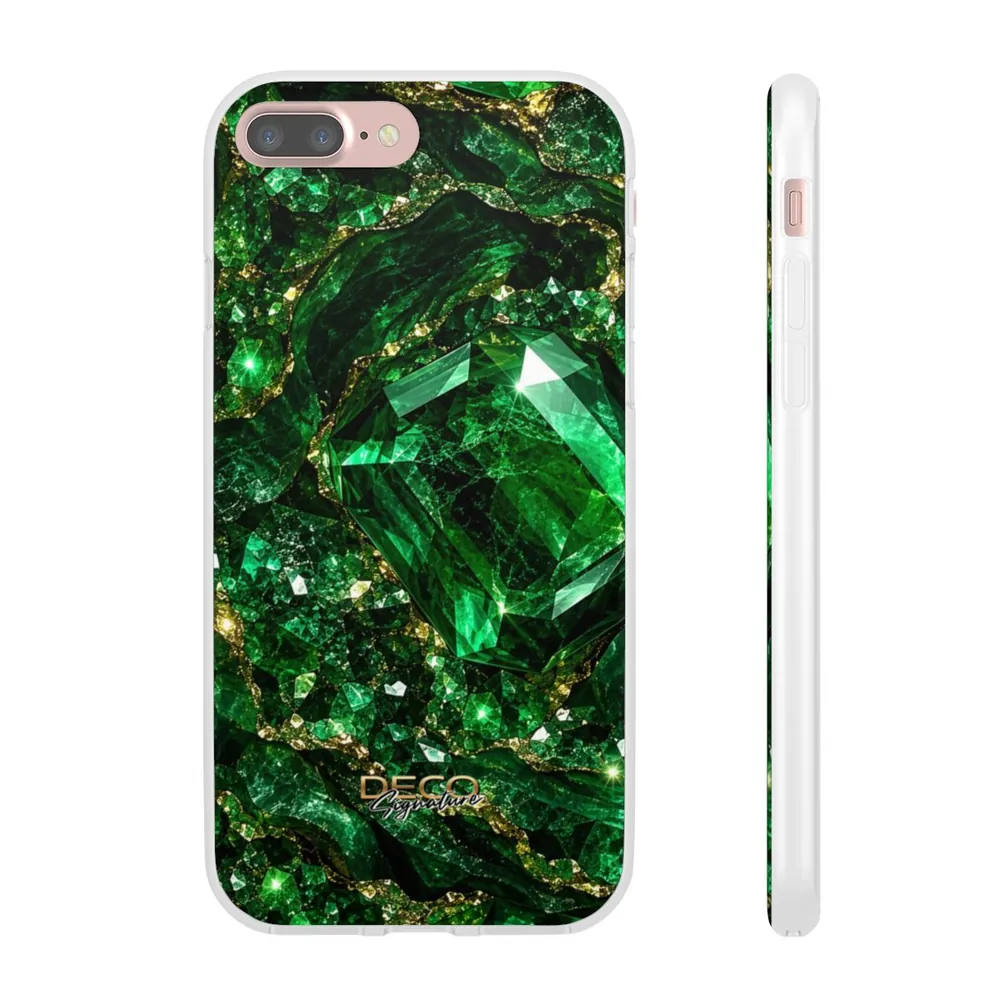 Luxury Sparkling Emerald DECO Signature Phone Case