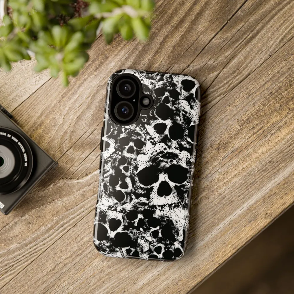 Boneyard Skulls Spooky Halloween Tough Phone Case
