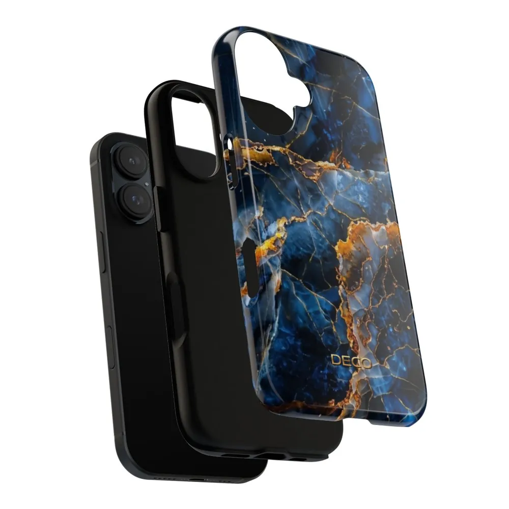 Blue Onyx Marble Tough Phone Case
