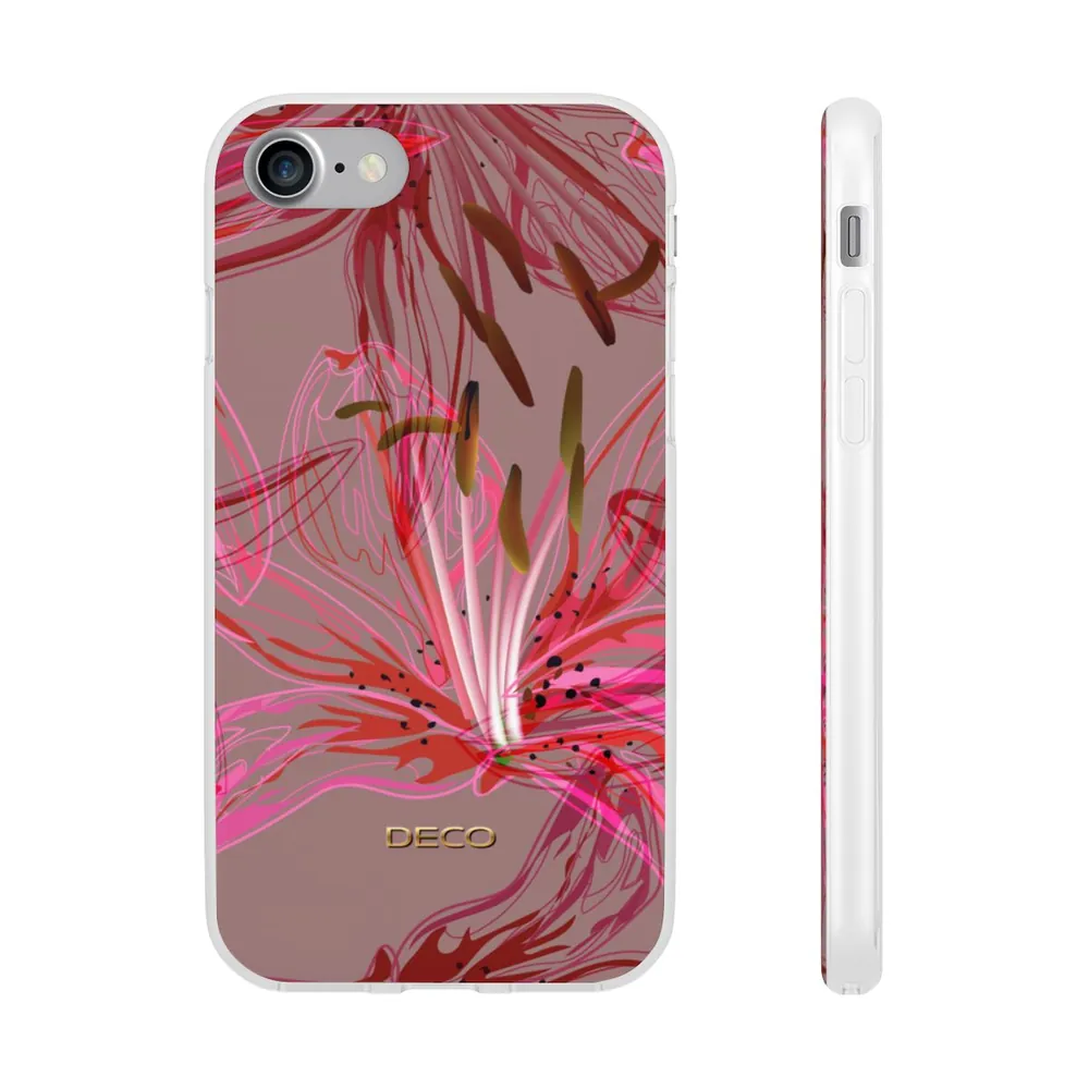 Stargazer Lily Floral Phone Case