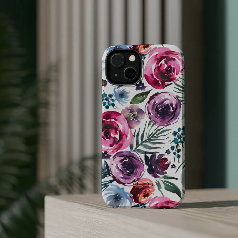 Watercolor Bouquet Floral MagSafe Impact-Resistant Phone Case