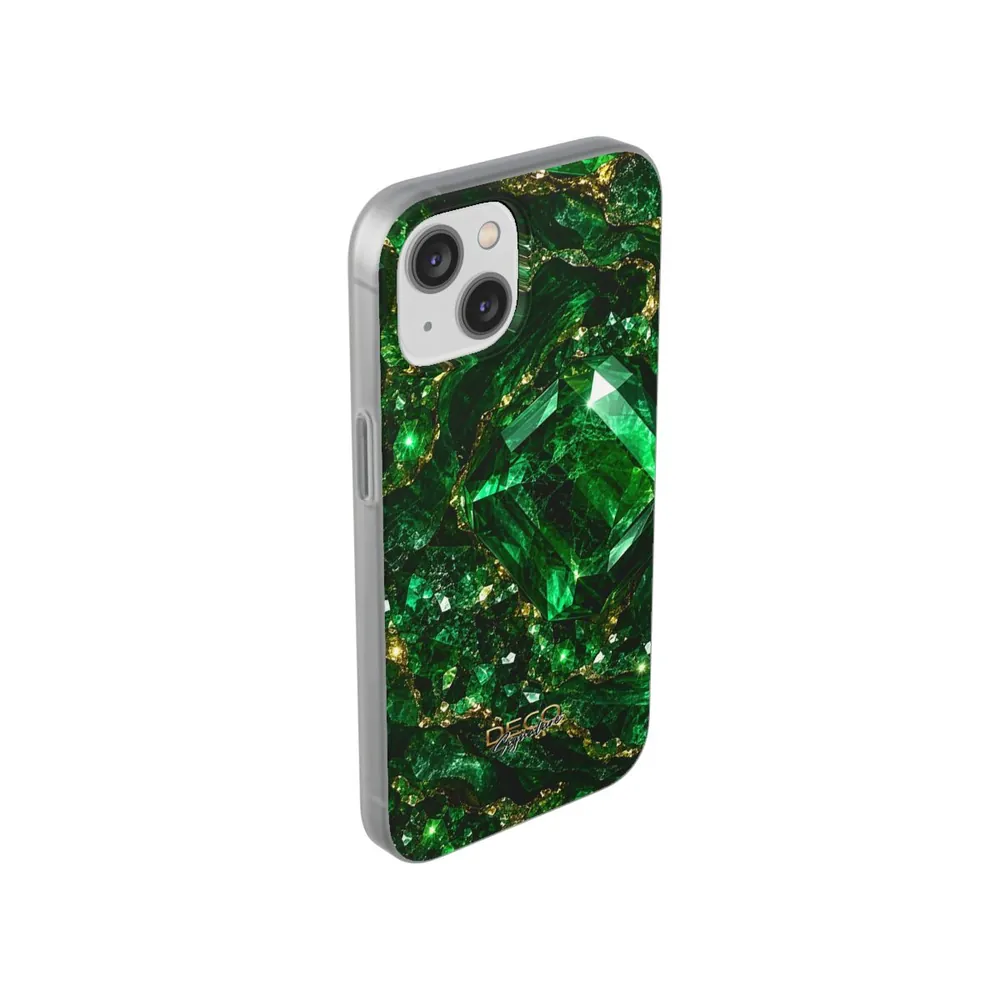 Luxury Sparkling Emerald DECO Signature Phone Case