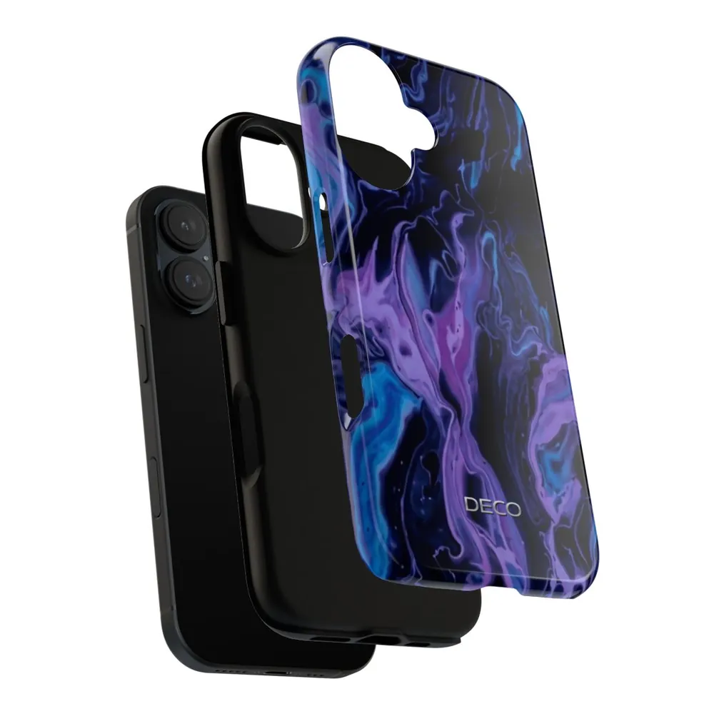 Deep Purple Swirl Tough Phone Case