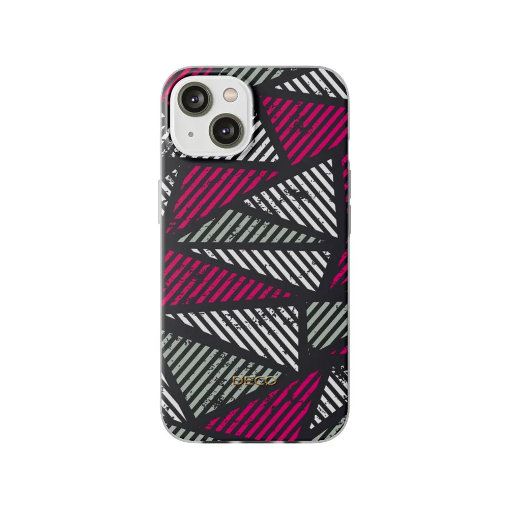 Distressed Magenta Geometric Phone Case