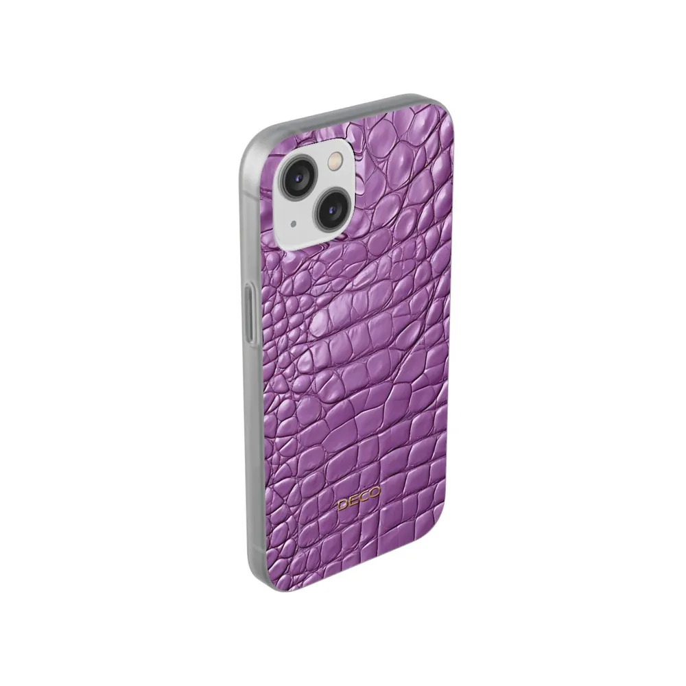Lavender Alligator Skin Phone Case
