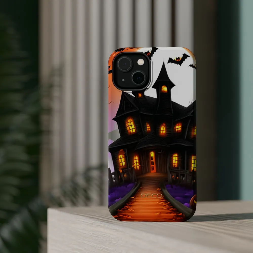 Haunted House Spooky Halloween MagSafe Impact-Resistant Phone Case