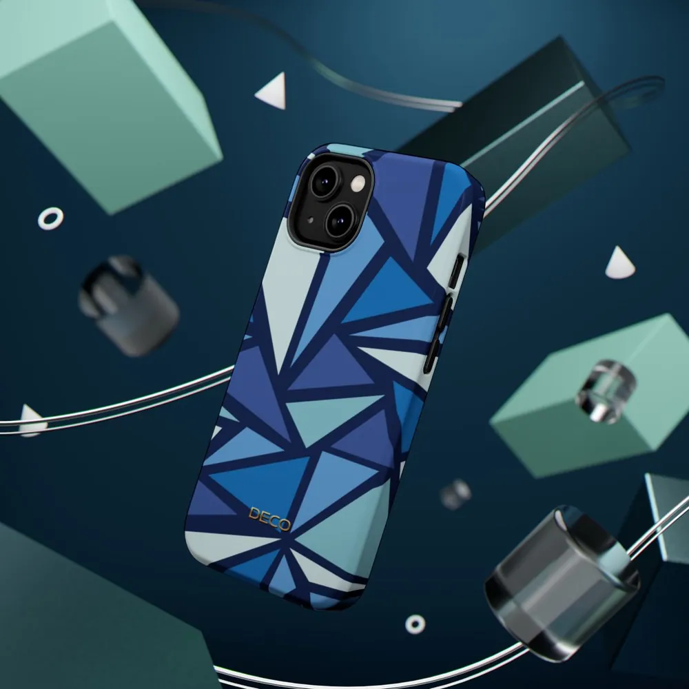 Blue Angles Geometric MagSafe Impact-Resistant Phone Case