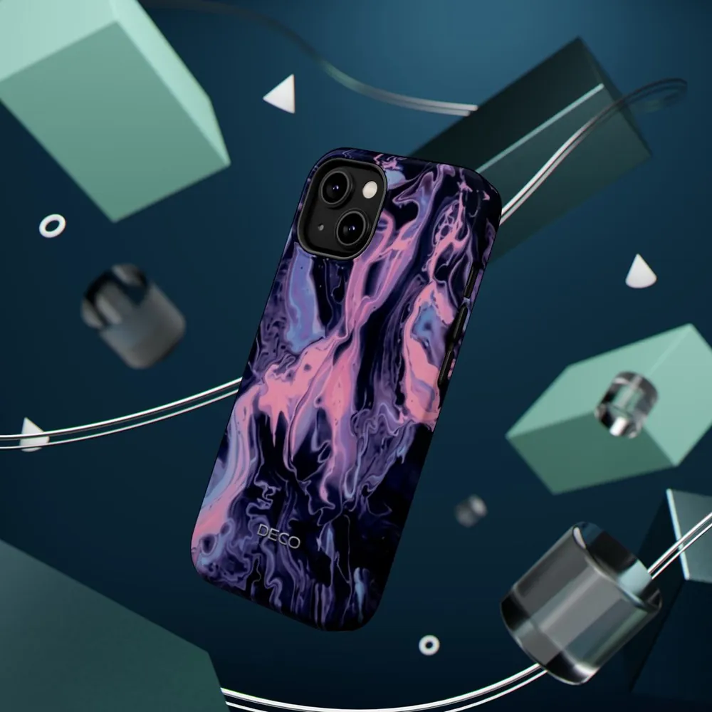 Pastel Contrast Swirl MagSafe Impact-Resistant Phone Case