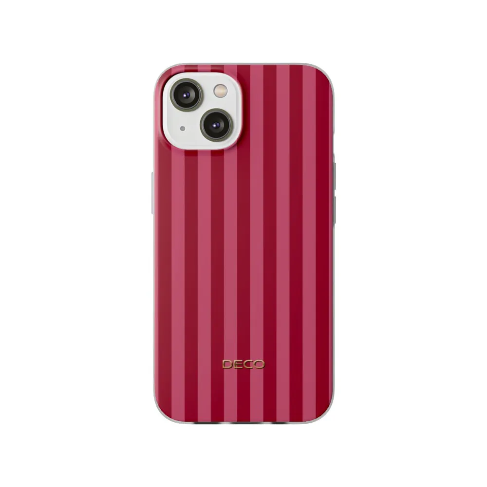 Classic Red & Pink Stripes Phone Case