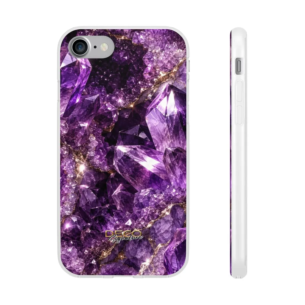 Luxury Sparkling Amethyst DECO Signature Phone Case