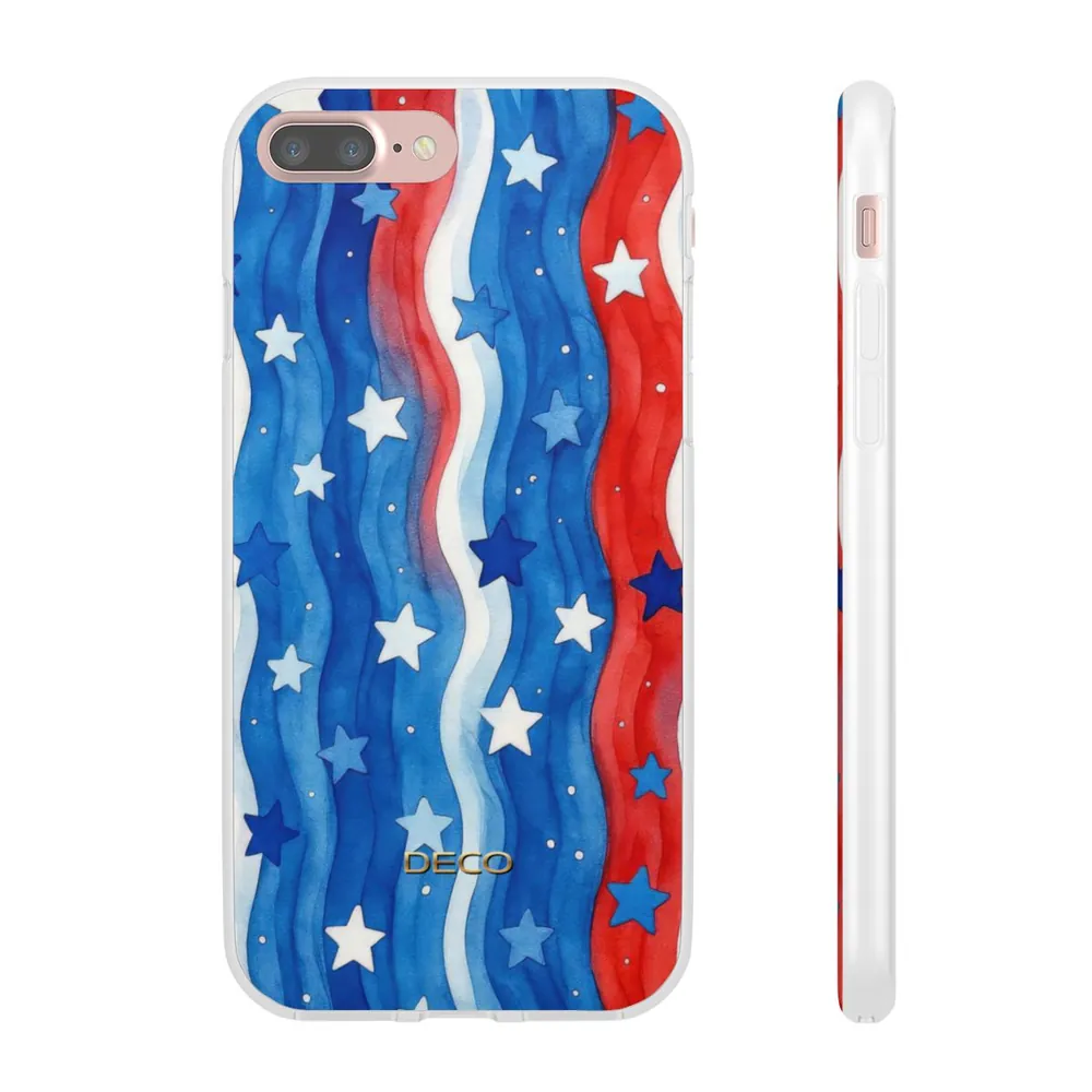 Stars & Stripes Watercolor America Phone Case