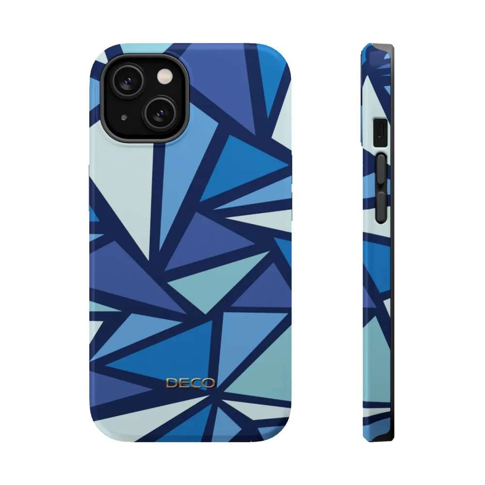 Blue Angles Geometric MagSafe Impact-Resistant Phone Case