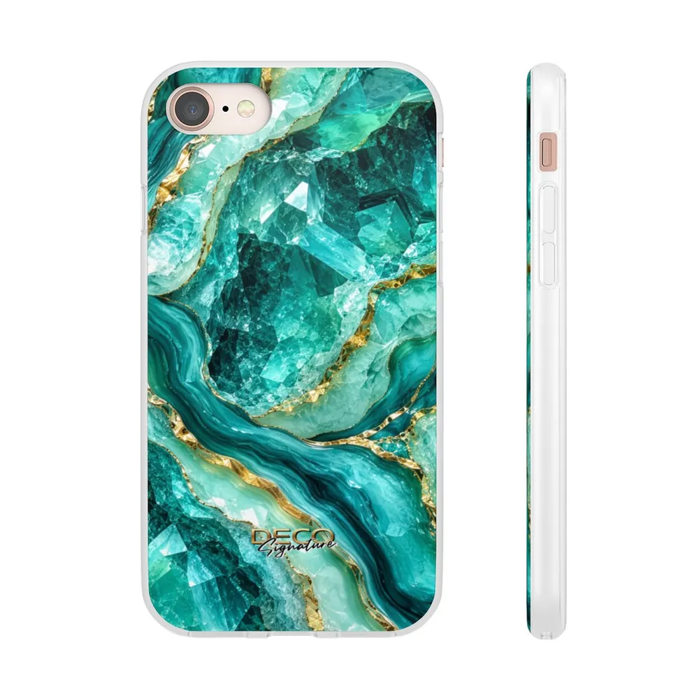 Luxury Sparkling Aquamarine DECO Signature Phone Case