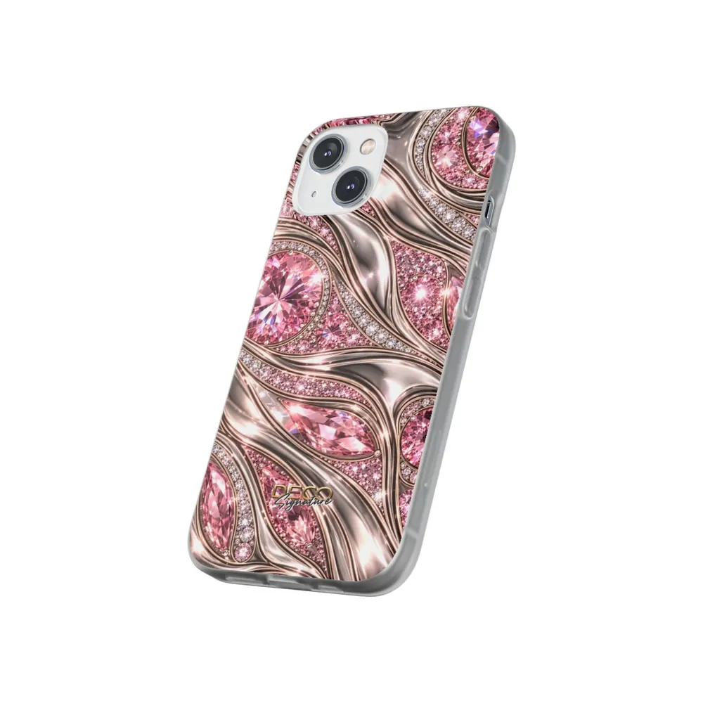 Luxury Gold & Pink Diamonds DECO Signature Phone Case